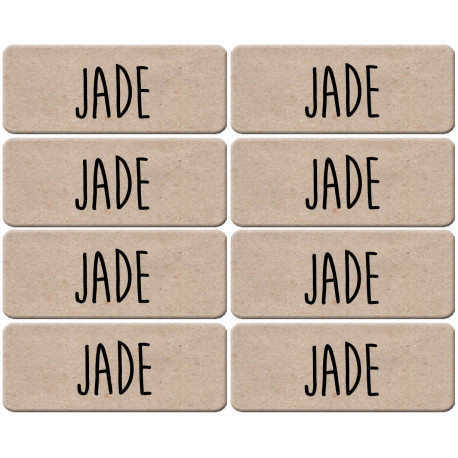 Prénom Jade - 8 stickers de 5x2cm - Autocollant(sticker)