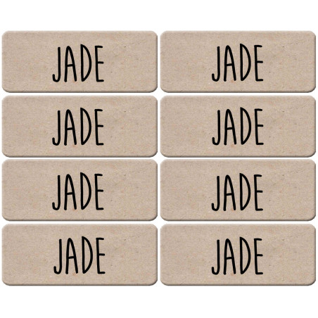 Prénom Jade - 8 stickers de 5x2cm - Sticker/autocollant