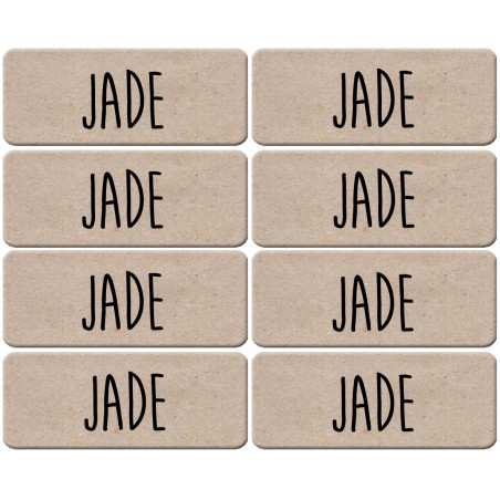 Prénom Jade - 8 stickers de 5x2cm - Autocollant(sticker)