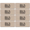 Prénom Hugo - 8 stickers de 5x2cm - Sticker/autocollant