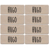 Prénom Hugo - 8 stickers de 5x2cm - Autocollant(sticker)