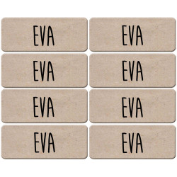 Prénom Eva - 8 stickers de 5x2cm - Sticker/autocollant