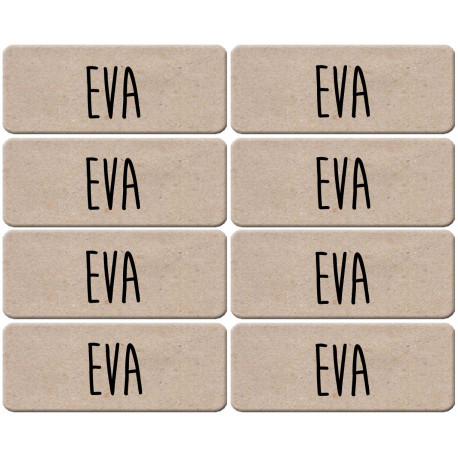 Prénom Eva - 8 stickers de 5x2cm - Autocollant(sticker)