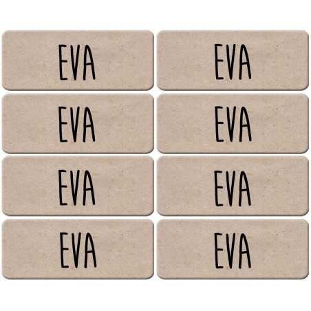 Prénom Eva - 8 stickers de 5x2cm - Autocollant(sticker)