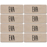 Prénom Eva - 8 stickers de 5x2cm - Sticker/autocollant