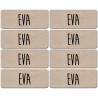 Prénom Eva - 8 stickers de 5x2cm - Autocollant(sticker)