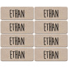 Prénom Ethan - 8 stickers de 5x2cm - Sticker/autocollant