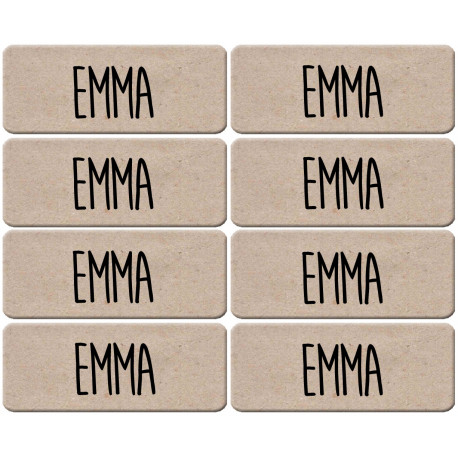 Prénom Emma - 8 stickers de 5x2cm - Autocollant(sticker)