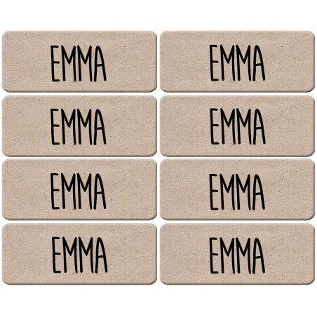 Prénom Emma - 8 stickers de 5x2cm - Sticker/autocollant