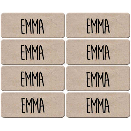 Prénom Emma - 8 stickers de 5x2cm - Autocollant(sticker)