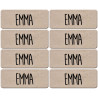 Prénom Emma - 8 stickers de 5x2cm - Sticker/autocollant