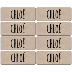 Prénom Chloé - 8 stickers de 5x2cm - Sticker/autocollant