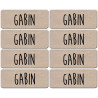 Prénom Gabin - 8 stickers de 5x2cm - Sticker/autocollant