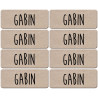 Prénom Gabin - 8 stickers de 5x2cm - Autocollant(sticker)