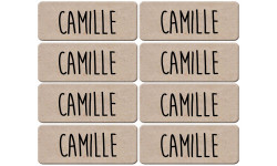 Prénom Camille - 8 stickers de 5x2cm - Autocollant(sticker)