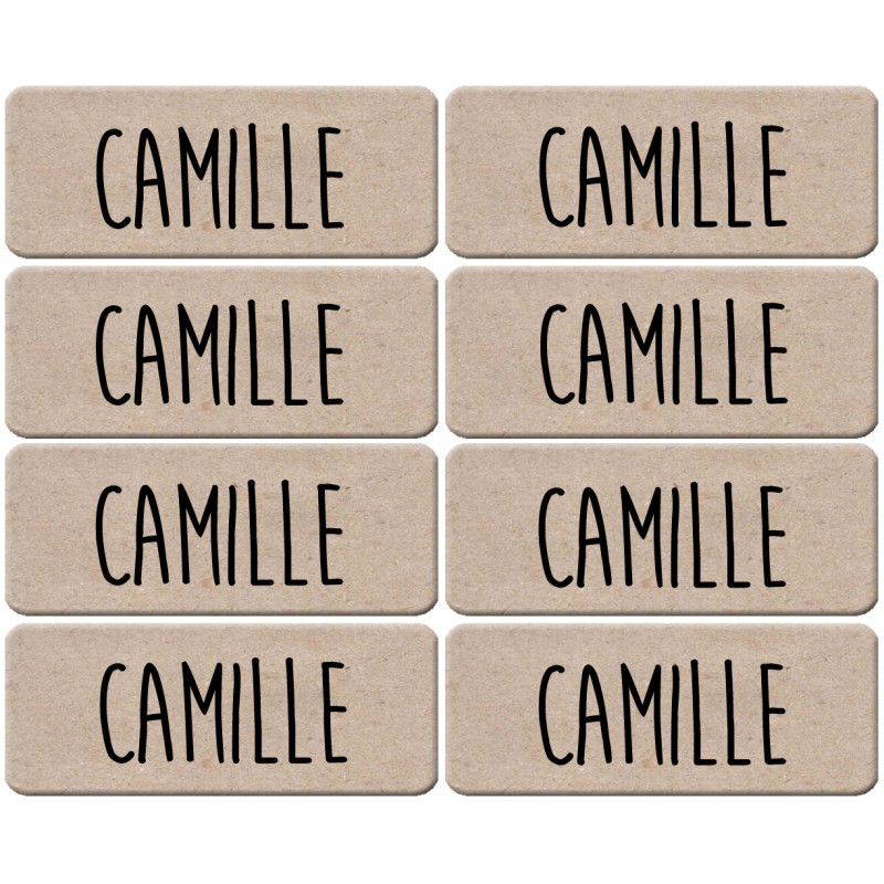 Prénom Camille - 8 stickers de 5x2cm - Sticker/autocollant