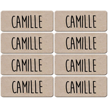 Prénom Camille - 8 stickers de 5x2cm - Autocollant(sticker)