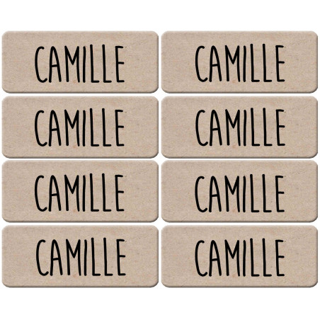 Prénom Camille - 8 stickers de 5x2cm - Sticker/autocollant