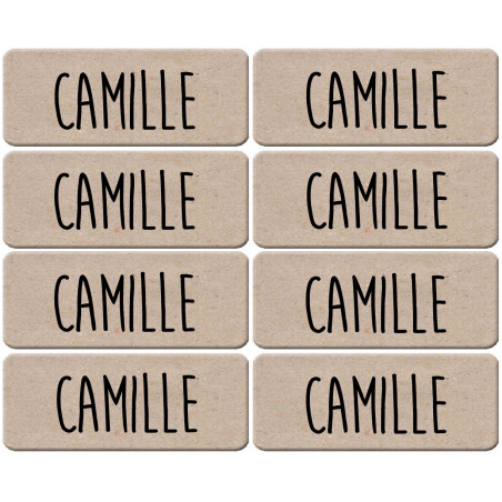 Prénom Camille - 8 stickers de 5x2cm - Autocollant(sticker)