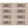 Prénom Camille - 8 stickers de 5x2cm - Autocollant(sticker)