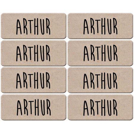 Prénom Arthur - 8 stickers de 5x2cm - Autocollant(sticker)