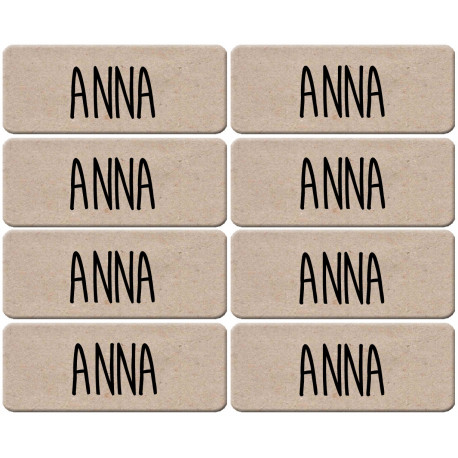 Prénom Anna - 8 stickers de 5x2cm - Autocollant(sticker)
