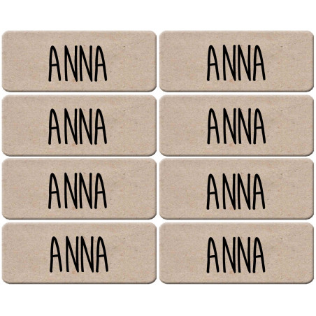 Prénom Anna - 8 stickers de 5x2cm - Sticker/autocollant