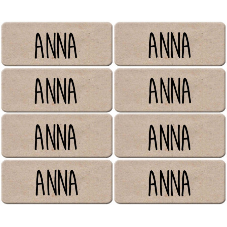 Prénom Anna - 8 stickers de 5x2cm - Autocollant(sticker)