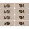 Prénom Anna - 8 stickers de 5x2cm - Sticker/autocollant