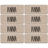 Prénom Anna - 8 stickers de 5x2cm - Autocollant(sticker)