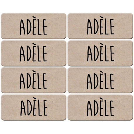 Prénom Adèle - 8 stickers de 5x2cm - Autocollant(sticker)