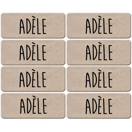 Prénom Adèle - 8 stickers de 5x2cm - Autocollant(sticker)