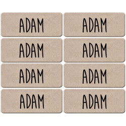 Prénom Adam - 8 stickers de 5x2cm - Sticker/autocollant
