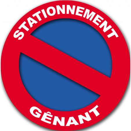 stationnement gênant - 20cm - Autocollant(sticker)