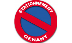stationnement gênant - 15cm - Autocollant(sticker)