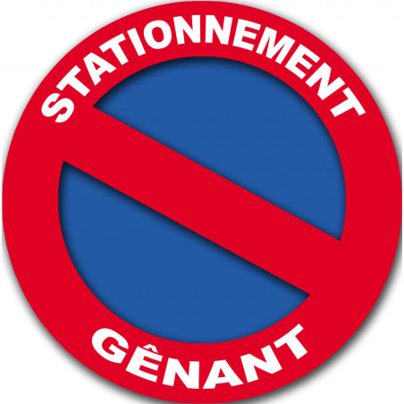 stationnement gênant - 10cm - Autocollant(sticker)