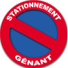 stationnement gênant - 10cm - Sticker/autocollant