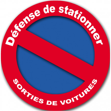 Défense de stationner - 20cm - Autocollant(sticker)