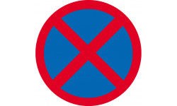 signalétique arrêt interdit - 15cm - Autocollant(sticker)
