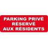 stationnement réserve aux résidents - 1 sticker 29,7x10cm - Autocollant(sticker)
