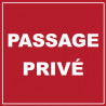 passage privé - 20cm - Autocollant(sticker)