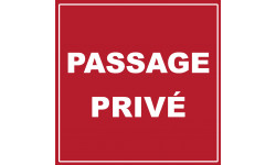 passage privé - 15cm - Autocollant(sticker)