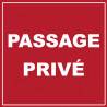 passage privé - 10cm - Autocollant(sticker)