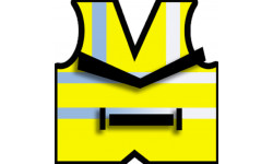 gilets jaunes (20cm) - Autocollant(sticker)