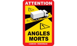 Angles morts poids lourds - 17x25cm - Autocollant(sticker)