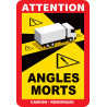 Angles morts poids lourds - 17x25cm - Autocollant(sticker)