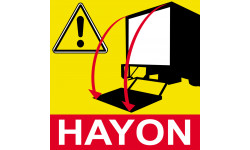 Signalétique Hayon - 20cm - Autocollant(sticker)