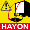 Signalétique Hayon - 20cm - Autocollant(sticker)