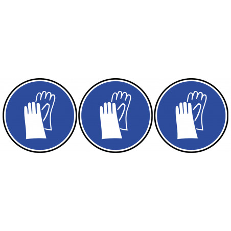 Protection Main Obligatoire (3 fois 10cm) - Autocollant(sticker)