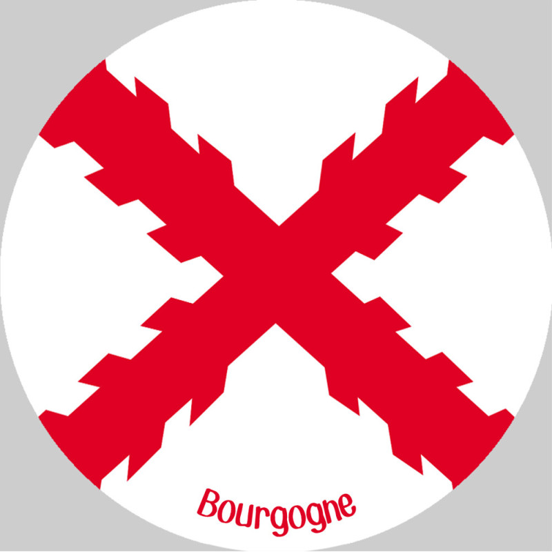 Croix bâtons de Bourgogne - 5cm - Sticker/autocollant